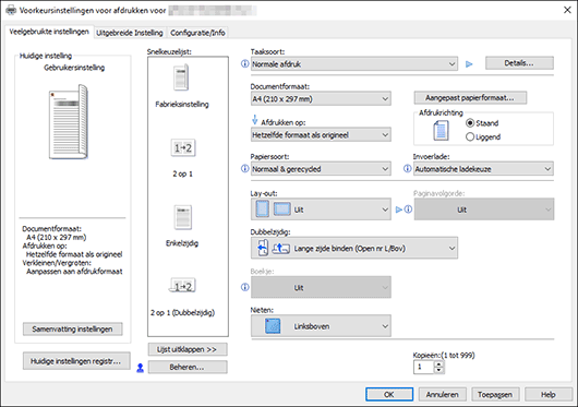 Illustratie stuurprogrammascherm