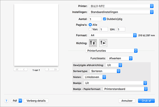 Illustratie stuurprogrammascherm