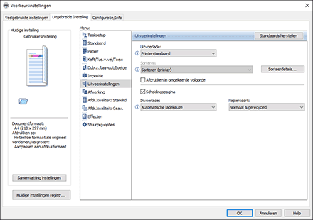 Illustratie stuurprogrammascherm