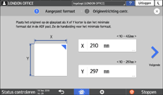 Afbeelding van bedieningspaneel