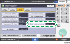 Afbeelding van bedieningspaneel