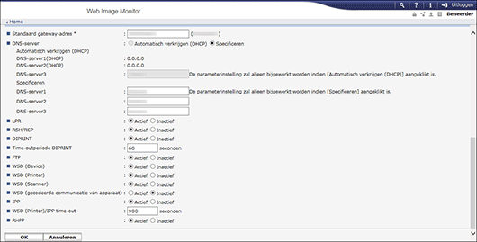 Afbeelding internetbrowserscherm