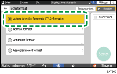 Afbeelding van bedieningspaneel