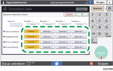 Afbeelding van bedieningspaneel
