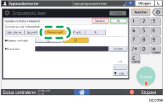 Afbeelding van bedieningspaneel