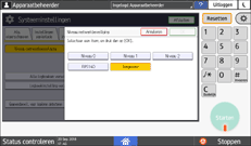 Afbeelding van bedieningspaneel