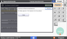 Afbeelding van bedieningspaneel