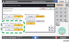 Afbeelding van bedieningspaneel