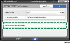 Afbeelding van bedieningspaneel