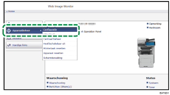 Afbeelding internetbrowserscherm