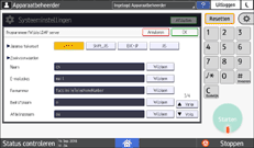 Afbeelding van bedieningspaneel