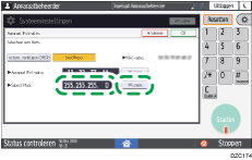 Afbeelding van bedieningspaneel