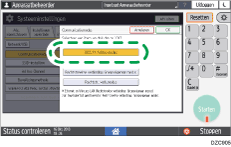 Afbeelding van bedieningspaneel