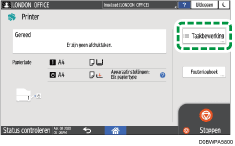 Afbeelding van bedieningspaneel