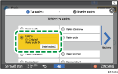 Ilustracja ekranu panela operacyjnego