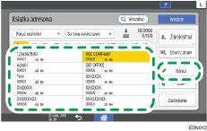 Ilustracja ekranu panela operacyjnego
