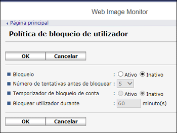Ilustração do ecrã do web browser