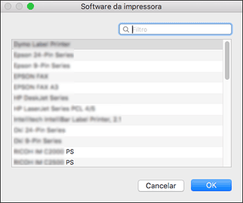 Ilustração do ecrã do driver