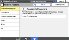 Bild på användarpanelens skärm