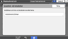 Bild på användarpanelens skärm