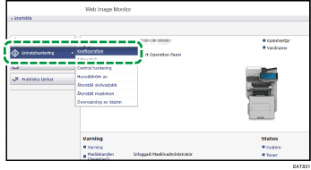 Bild av webbläsarens skärm