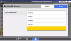 İşletim paneli ekran görseli