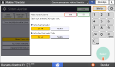 İşletim paneli ekran görseli