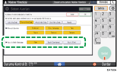İşletim paneli ekran görseli
