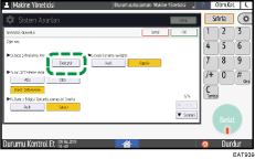 İşletim paneli ekran görseli