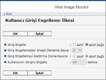 Ağ tarayıcısı ekranı resmi