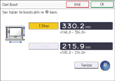 İşletim paneli ekran görseli