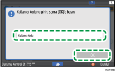 İşletim paneli ekran görseli