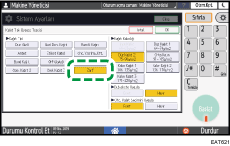 İşletim paneli ekran görseli