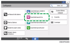 Il·lustració de pantalla del tauler d'operacions