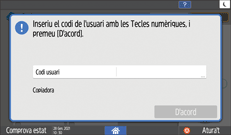 Il·lustració de pantalla del tauler d'operacions