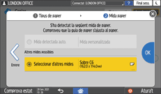 Il·lustració de pantalla del tauler d'operacions