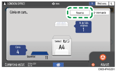 Il·lustració de pantalla del tauler d'operacions