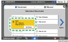 Il·lustració de pantalla del tauler d'operacions