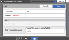 Il·lustració de pantalla del tauler d'operacions
