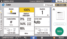 Il·lustració de pantalla del tauler d'operacions
