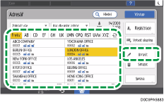 Ilustrace ovládacího panelu
