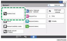 Ilustrace ovládacího panelu