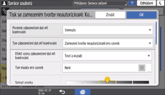 Ilustrace ovládacího panelu