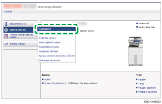 Ilustrace obrazovky webového prohlížeče