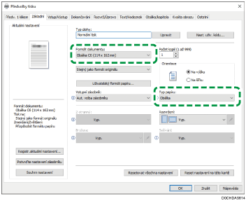 Ilustrace obrazovky ovladače