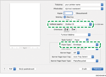 Ilustrace obrazovky ovladače