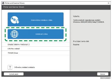 Ilustrace instalátoru ovladače