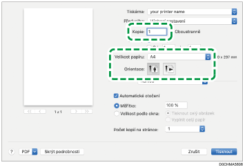 Ilustrace obrazovky ovladače