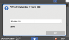 Ilustrace ovládacího panelu