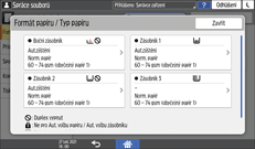 Ilustrace ovládacího panelu